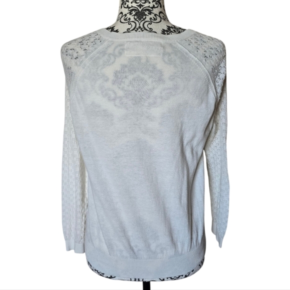 Pink Martini lightweight cream cardigan size large - Picture 2 of 12